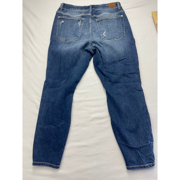 Judy Blue Womens 14W Boyfriend Fit Distressed Jeans Blue Denim
Streetwear Boho - Picture 4 of 8